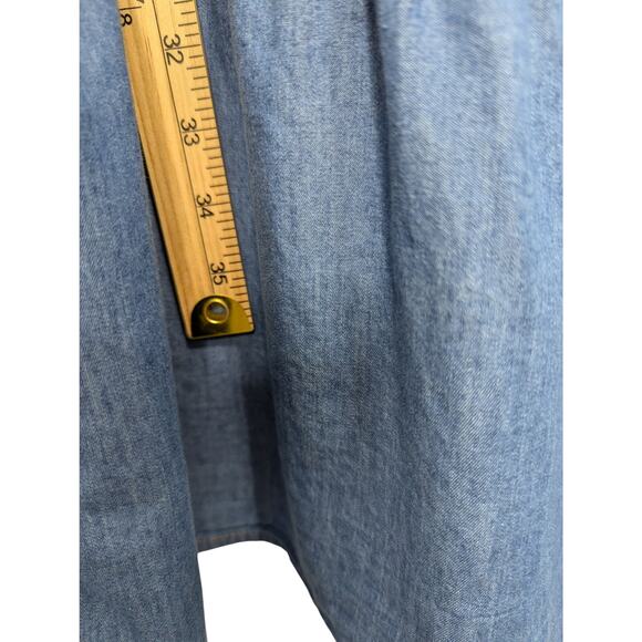 J Gee Denim Ruffle Shirt Dress Size 2X - Picture 5 of 8